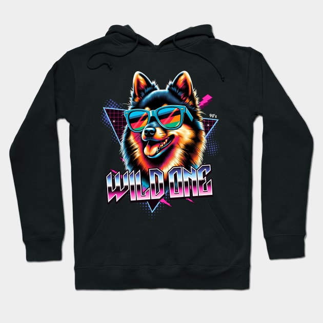 Wild One Schipperke Hoodie by Miami Neon Designs